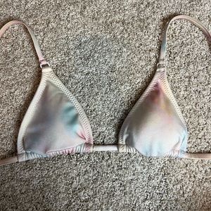 Tie dye pastel bikini top